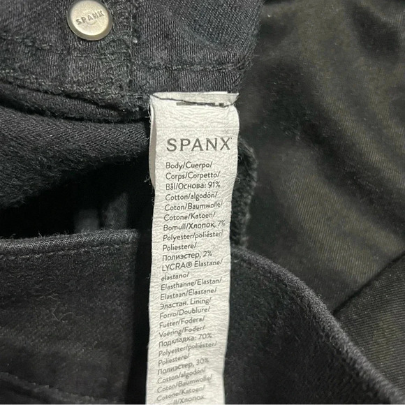 Spanx Jean-Ish Ankle Leggings Black Women's size MEDIUM - Picture 7 of 8